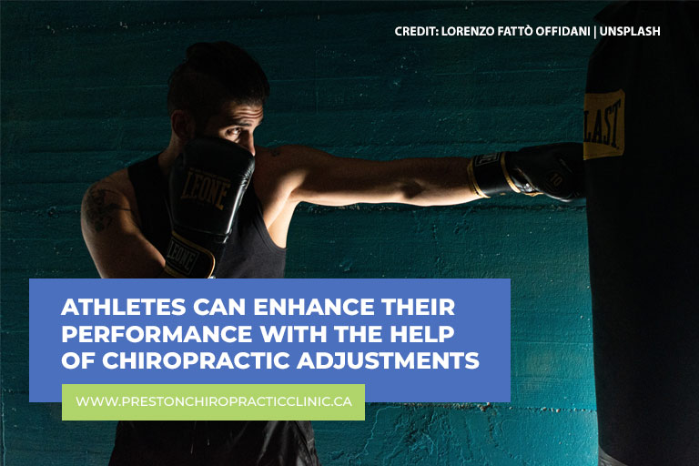 Athletes can enhance their performance with the help of chiropractic adjustments